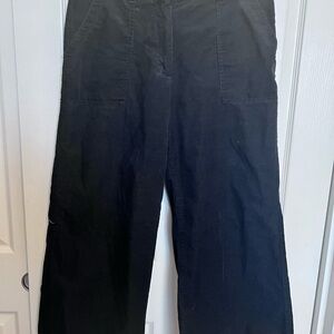 Max Studio Black Corduroy Capris